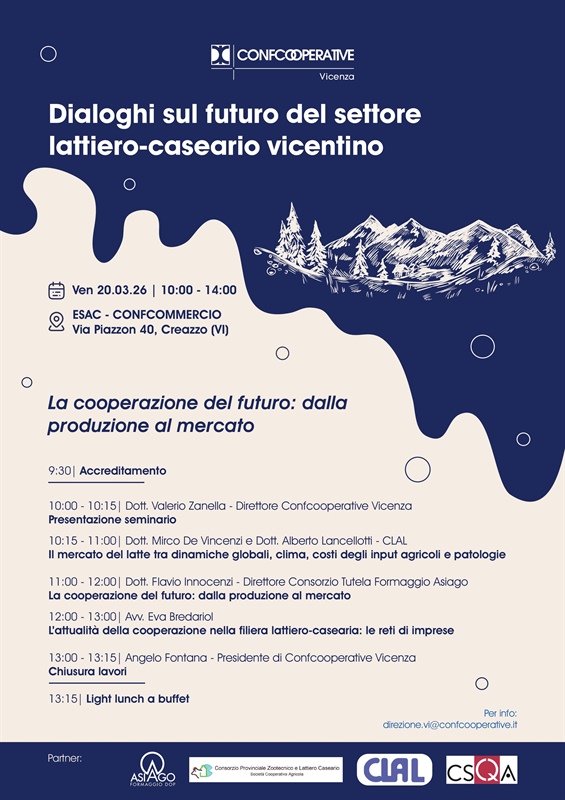 Dialoghi sul futuro del settore lattiero-caseario vicentino: il 20...